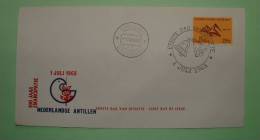 Netherlands Antilles Curacao 1963 FDC Cover - Year Of Emancipation Of Slaves - Bird Dove With Olive Branch Bells Cancel - Antille