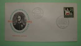 Netherlands Antilles (Curacao) 1963 FDC Cover - Prince William Of Orange - Arms Lions Cancel - Antilles