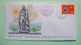 Netherlands Antilles (Aruba) 1967 FDC Cover - Manuel Carlos Piar - Independence Hero - Ship - Antille