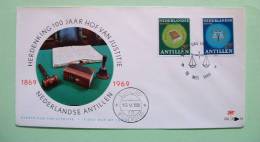 Netherlands Antilles (Curacao) 1969 FDC Cover - Court Of Justice - Scale - Book - Antilles