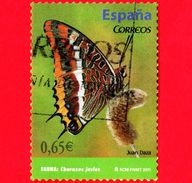 SPAGNA - Usato - 2011 - Farfalla - Butterfly - Ninfa Del Corbezzolo - Charaxes Jasius - 0.65 - Gebraucht