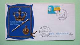 Netherlands Antilles (Curacao) 1969 FDC Cover - Queen Juliana And Rising Sun - Crown - Antilles