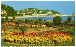 TORQUAY : ABBEY GARDENS / POSTAL SLOGAN - TORQUAY FOR SUN / ADDRESS - WEYBRIDGE, HOLLY AVENUE, NEW HAW - Torquay