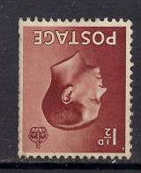 GB 1936 KEV111 1 1/2d RED BROWN MM STAMP INVERT WMK SG 459 Wi.( E652 ) - Nuevos