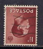 GB 1936 KEV111 1 1/2d RED BROWN STAMP INVERT WMK SG 459 Wi..( F751) - Oblitérés