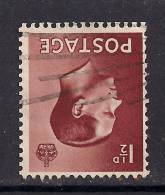 GB 1936 KEV111 1 1/2d RED BROWN STAMP INVERT WMK SG 459 Wi. ( C548 ) - Oblitérés