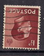 GB 1936 KEV111 1 1/2d RED BROWN STAMP INVERT WMK SG 459 Wi. ( C761 ) - Gebraucht