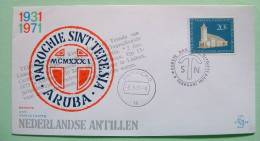 Netherlands Antilles (Curacao) 1971 FDC Cover - St. Theresi Church - Catholic Religion - Antilles