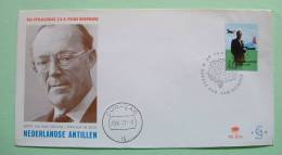 Netherlands Antilles (Curacao) 1971 FDC Cover - Prince Bernhard - Plane Fokker Boeing - Antille