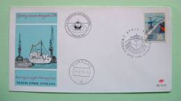 Netherlands Antilles (Curacao) 1972 FDC Cover - Larga Dry Dock - Ship Cranes - Antillen