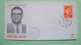 Netherlands Antilles (Curacao) 1972 FDC Cover - Juan Enrique Irausquin - Financier And Patriot - Flag Cancel - Antillen