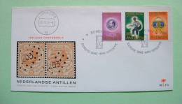 Netherlands Antilles (Curacao) 1973 FDC Cover - Centenary Of Stamps Of Netherlands Antilles - Antillen