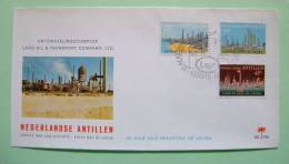 Netherlands Antilles 1974 FDC Cover - Oil Industry In Aruba - Reffinery Petroleum Distillation - Antilles