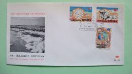 Netherlands Antilles 1975 FDC Cover - Bonaire Salt Industry - Chemical Salt Cristal - Solar Energy - Map - Antillen