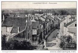 K37 : Dept 78 CPA SARTROUVILLE PANORAMA RUE ANIMEE - Sartrouville