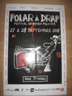 Affiche TREZ Festival Roman Policier Drap 2008 - Posters
