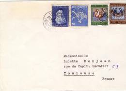 Lettre De Genéve  Bureau Exp. Lettres Avec N°YT 642,747,748 Et 750 - Storia Postale