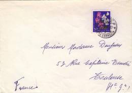 Lettre De Geneve  Pré Cornavin Avec N°YT 638 - Storia Postale