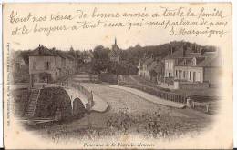 CPA St Pierre Les Nemours Saint  Panorama 77 Seine Et Marne - Saint Pierre Les Nemours