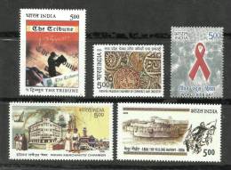 INDIA, 2006, Famous Indian Events, Collection Of 5 Mint Stamps, MNH, (**) - Neufs