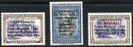 HONDURAS 1966 SOCCER FOOTBALL CUP  Overprints On COLUMBUS Mnh VF CV. 23,00 EUROS - Cristoforo Colombo