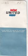 UNITED AIR LINES  /  New York - Chicago - New York _ 1962 - Mundo