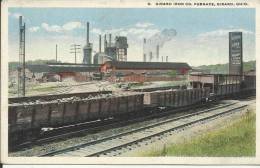 ETATS UNIS .  OHIO . GIRARD IRON CO. FURNACE . GIRARD . FONDRY . FORGE . WAGONS - Autres & Non Classés