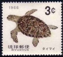 RYUKYU Tortue (Yvert N° 133) Neuf Sans Charniere. MNH - Schildkröten