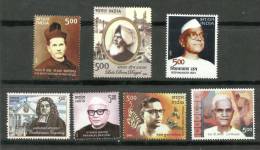 INDIA, 2006, Famous Indian And International  Personalities, Collection Of 7 Mint Stamps, MNH, (**) - Unused Stamps