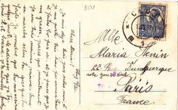 8541# ROUMANIE CARTE POSTALE Obl CLUJ 1922 NAPOCA Pour PARIS ROMANIA - Marcofilie
