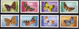 ROUMANIE Papillons  (Yvert N° 2468/75) Neuf Sans Charniere **. MNH - Papillons