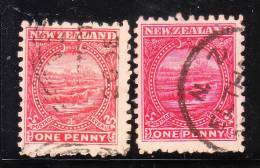 New Zealand 1900 White Terrace Rotomahana 2v Used - Oblitérés