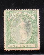 Virgin Island 1867-70 Perf 15 Virgin & Lamps Used - Britse Maagdeneilanden