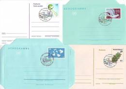 026ca: UNO Wien 4 Ganzsachen - Postage Due