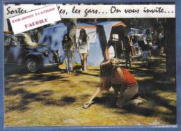 Pétanque Jeu De Boules Au Camping  2 Cv Citroën  Trés Beau Plan - Bowls