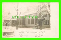 CABOT, VT - FIRST SNOW IN 1906 - UNDIVIDED - WRITTEN - - Other & Unclassified