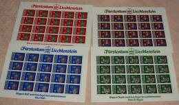 Liechtenstein Bogen   Michel Nr:  766-69  ** Postfrisch MNH   #B399 - Blocs & Feuillets