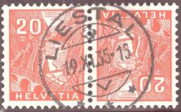 Schweiz Kehrdruck 1935-11-19 Liestal Vollstempel Auf Zu#K31 - Kopstaande