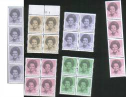 Olanda Pays-Bas Nederland 1981 Definitiva Con Effigie Della Regina Beatrice  6v In Splendide Quartine   ** MNH - Neufs