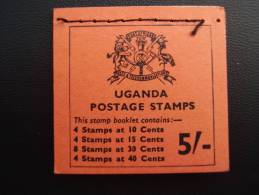 UGANDA 1971 FLOWERS BOOKLET 5/- TYPE SB6 COMPLETE & MNH. - Oeganda (1962-...)