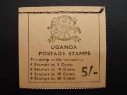 UGANDA 1970 FLOWERS BOOKLET 5/- TYPE SB5 COMPLETE & MNH. - Oeganda (1962-...)