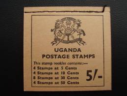 UGANDA 1970 FLOWERS BOOKLET 5/- TYPE SB5 COMPLETE & MNH. - Uganda (1962-...)