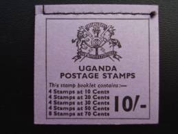 UGANDA 1971 FLOWERS BOOKLET 10/- TYPE SB7 COMPLETE & MNH. - Oeganda (1962-...)