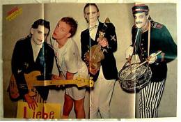 Poster Gruppe Hubert Kah  -  Rückseitig "Grease 2" Mit Kalender  -  Ca. 75 X 49 Cm  -  Von Popcorn Ca. 1982 - Posters