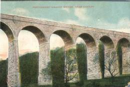 (880) Very OLD UK Postcard  - Carte Tres Ancienne Angleterre - Near Cardiff - Viaduct - Cardiganshire