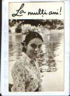 Romania-1972 Greeting Card Calendar With Actress Sophie Dares Film-2/scans - Tamaño Pequeño : 1971-80