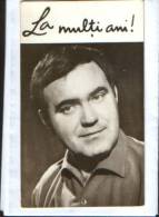 Romania-1972 Greeting Card Calendar With Romanian Comedy Actor Dem Radulescu Film-2/scans - Kleinformat : 1971-80