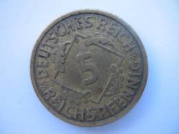 5 REISCHPFENNIG 1925 A - 5 Renten- & 5 Reichspfennig