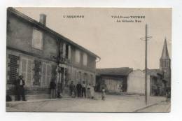 CPA 51 : VILLE SUR TOURBE  La Grande Rue Animée Avec Gendarmerie   A VOIR !!!! - Ville-sur-Tourbe