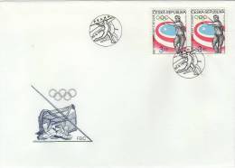 Czech Republic / FDC / Atlant Olympic Games / Athletics - Cartas & Documentos